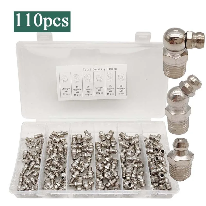 110 шт. комплект смазочных фитингов SAE M6 M8 1/4 дюйма 1/8 дюйма, прямые 45 90 градусов метрические фитинги, комплект ниппелей, комплект смазочных фитингов из оцинкованной стали
110 шт. комплект смазочных фитингов SAE M6 M8 1/4 дюйма 1/8 дюйма, прямые 45 90 градусов метрические фитинги, комплект ниппелей, комплект смазочных фитингов из оцинкованной стали