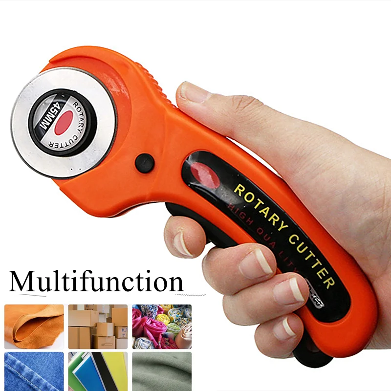 45mm Leather craft Rotary Cutter Leather Cutting Tool Leather Craft Fabric Circular Blade Knife DIY Patchwork Sewing Quilting
45mm Leather craft Rotary Cutter Leather Cutting Tool Leather Craft Fabric Circular Blade Knife DIY Patchwork Sewing Quilting