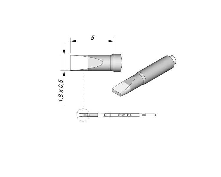 Original JBC C105-114 Soldering Iron Tip Fit NASE/NANE Soldering Station Repair Tools
Original JBC C105-114 Soldering Iron Tip Fit NASE/NANE Soldering Station Repair Tools