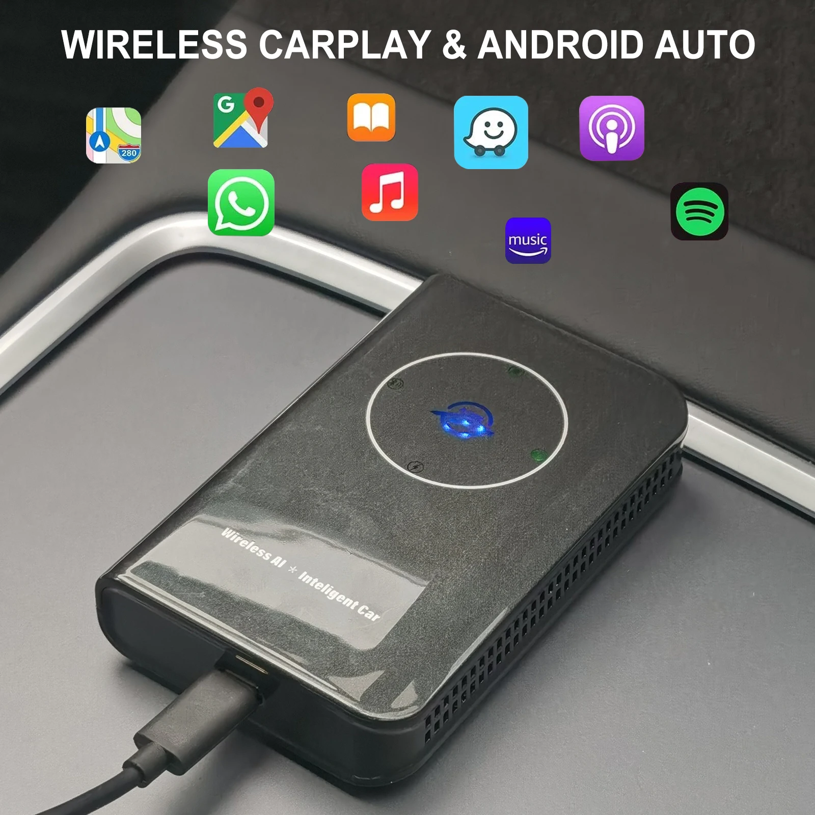 Беспроводной адаптер CarPlay модели 3 Y X S для Tesla Apple Carplay Box, поддержка беспроводной Android Auto CarLife
Беспроводной адаптер CarPlay модели 3 Y X S для Tesla Apple Carplay Box, поддержка беспроводной Android Auto CarLife