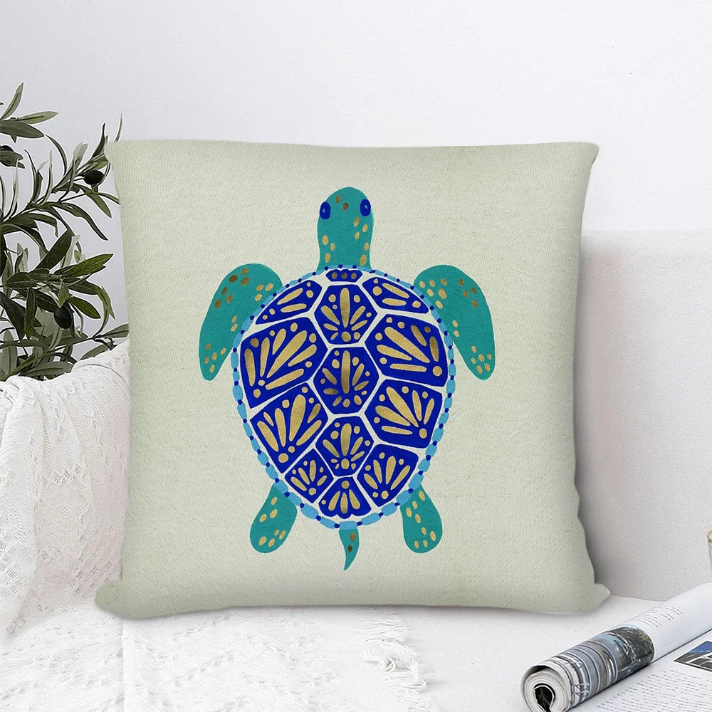 Sea Turtle Polyester Pillow Cover Decorative Pillows for Sofa Bedroom Pillow Cases Home Decor Cushion Covers 45*45cm
Sea Turtle Polyester Pillow Cover Decorative Pillows for Sofa Bedroom Pillow Cases Home Decor Cushion Covers 45*45cm