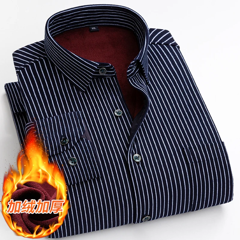 Plus Size 5XL Autumn Winter Thick Warm Long Sleeve Shirts For Men Clothing 2022 Business Formal Wear Slim Fit Camisas De Hombre
Plus Size 5XL Autumn Winter Thick Warm Long Sleeve Shirts For Men Clothing 2022 Business Formal Wear Slim Fit Camisas De Hombre