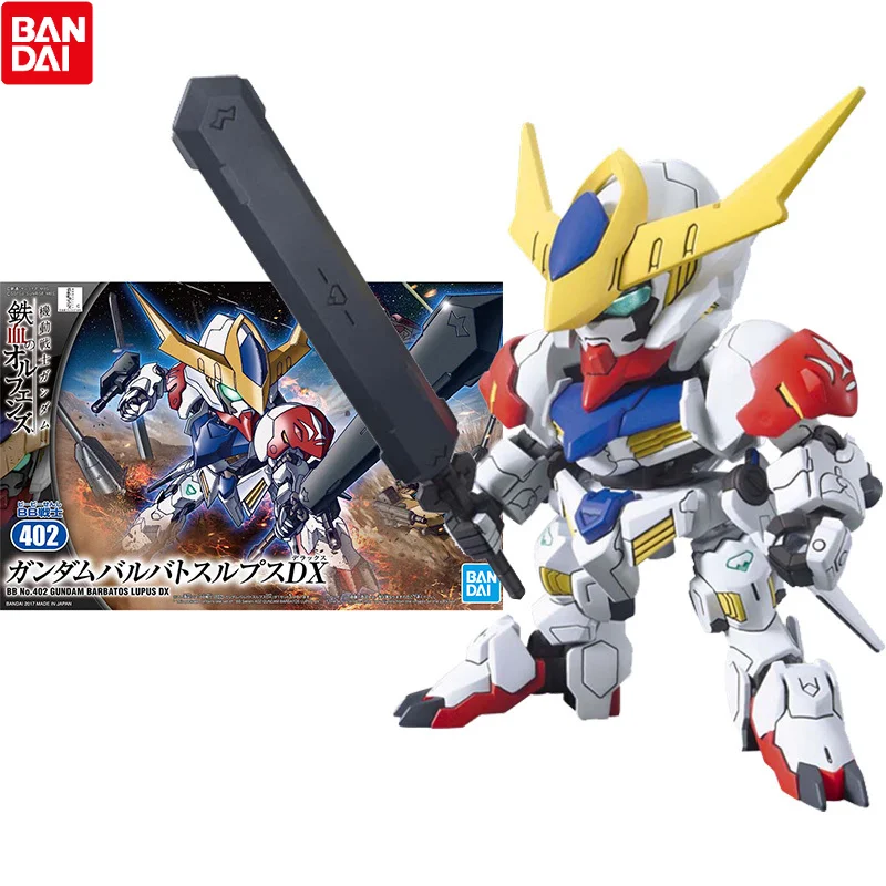 Набор оригинальных моделей Bandai Gundam, аниме фигурка SD BB 402, Barbatos Lupus DX коллекция, фигурка героя из аниме Gunpla, игрушки для детей
Набор оригинальных моделей Bandai Gundam, аниме фигурка SD BB 402, Barbatos Lupus DX коллекция, фигурка героя из аниме Gunpla, игрушки для детей