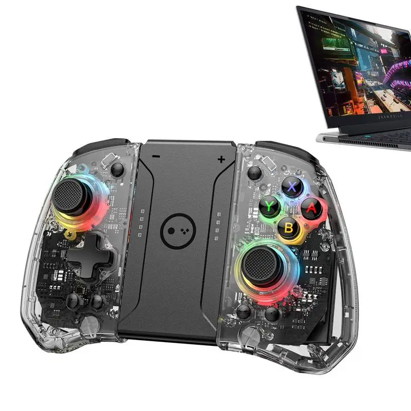 Беспроводной игровой контроллер, беспроводной RGB турбо Регулируемый игровой контроллер для NS Switch, светящийся турбо-пробуждение, гироскоп для игр
Беспроводной игровой контроллер, беспроводной RGB турбо Регулируемый игровой контроллер для NS Switch, светящийся турбо-пробуждение, гироскоп для игр