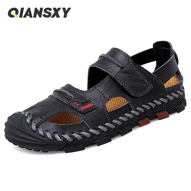 Men's Sandals Summer 2022 Casual Genuine Leather Driving Outdoor Beach Walking Flat Male Shoes For Men Sandles Luxury Ayakkabı
Men's Sandals Summer 2022 Casual Genuine Leather Driving Outdoor Beach Walking Flat Male Shoes For Men Sandles Luxury Ayakkabı