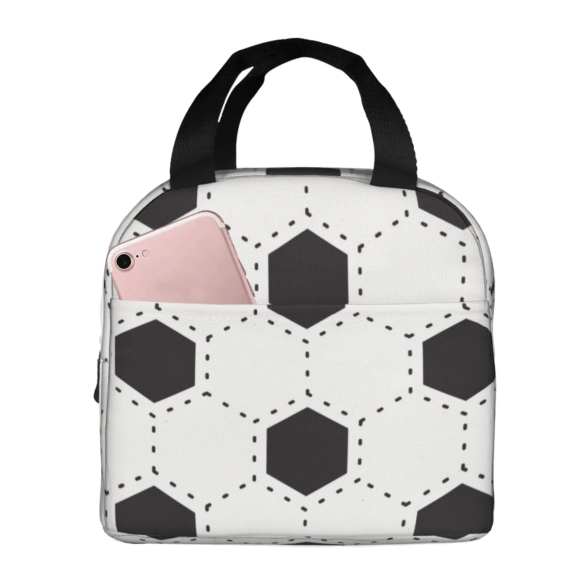 White And Black Rugby Lunch Bag Insulated Lunch Box Multi-functional Lunch Tote Bags Reusable Thermal Cooler Bag 
White And Black Rugby Lunch Bag Insulated Lunch Box Multi-functional Lunch Tote Bags Reusable Thermal Cooler Bag