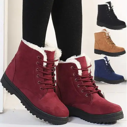 Snow boots warm fur plush Insole women winter boots square heels flock ankle boots women shoes lace-up winter shoes woman
Snow boots warm fur plush Insole women winter boots square heels flock ankle boots women shoes lace-up winter shoes woman