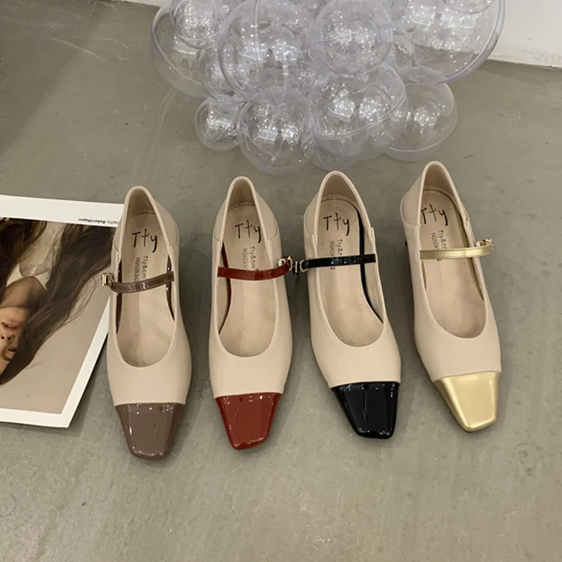 Bailamos Brand Vintage Mary Jane Shoes Thick Heel Square Tead French Women's Shoes Slip On Loafers Ballet Flat Shoes zapatos
Bailamos Brand Vintage Mary Jane Shoes Thick Heel Square Tead French Women's Shoes Slip On Loafers Ballet Flat Shoes zapatos