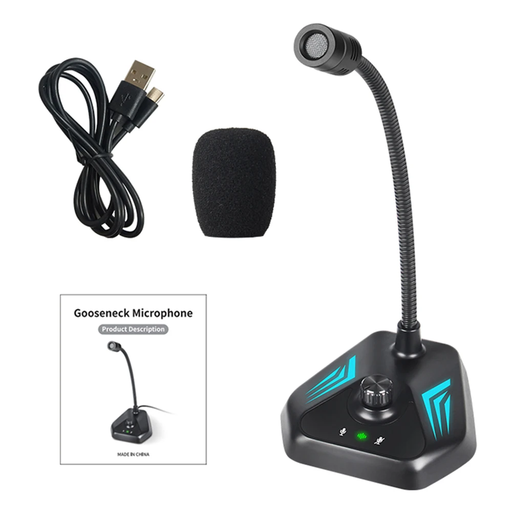 USB Microphone with Adjustable Shaft Flexible Neck Condenser Micphone Electric Condenser RGB Desktop Mic Sensitive Touch Control
USB Microphone with Adjustable Shaft Flexible Neck Condenser Micphone Electric Condenser RGB Desktop Mic Sensitive Touch Control