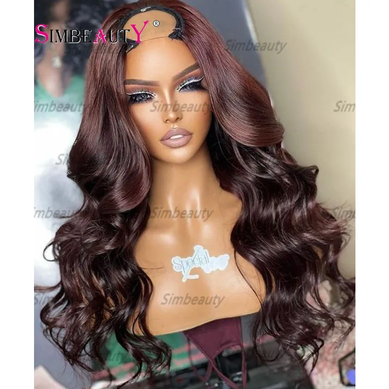 Mongolian 1X4 100% Human Hair U Part Wigs for Black Women 250Density 99J Burgundy Body Wave U Part Wigs with 6Clips Easy Install
Mongolian 1X4 100% Human Hair U Part Wigs for Black Women 250Density 99J Burgundy Body Wave U Part Wigs with 6Clips Easy Install