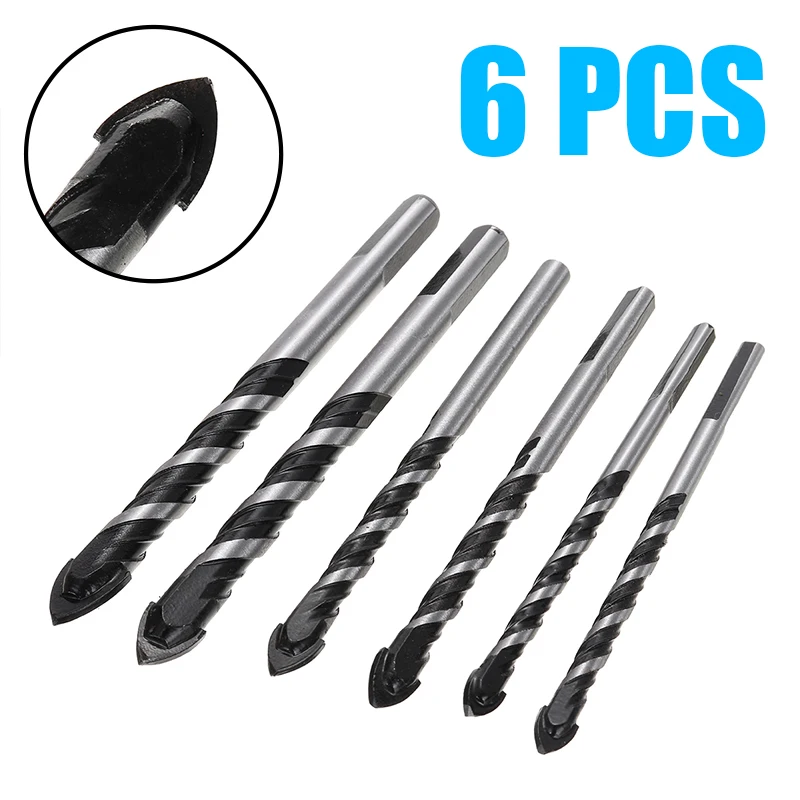 6Pcs Tungsten Steel Glass Drill Bit Masonry Carbide Point Cutting Glass Brick Concrete Drill Bit
6Pcs Tungsten Steel Glass Drill Bit Masonry Carbide Point Cutting Glass Brick Concrete Drill Bit