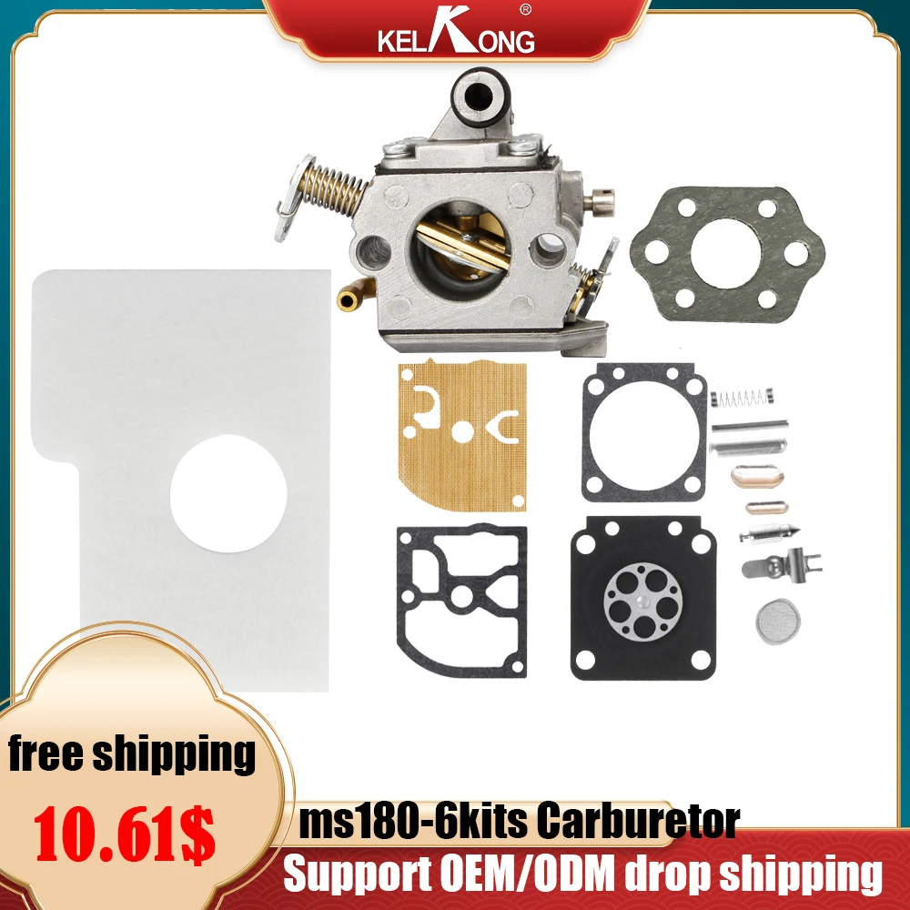 Карбюратор KELKONG Carb для STIHL MS170 MS180 MS 170 180 017 018 комплект для ремонта воздушного фильтра цепной пилы для Zama C1Q-S57B
Карбюратор KELKONG Carb для STIHL MS170 MS180 MS 170 180 017 018 комплект для ремонта воздушного фильтра цепной пилы для Zama C1Q-S57B