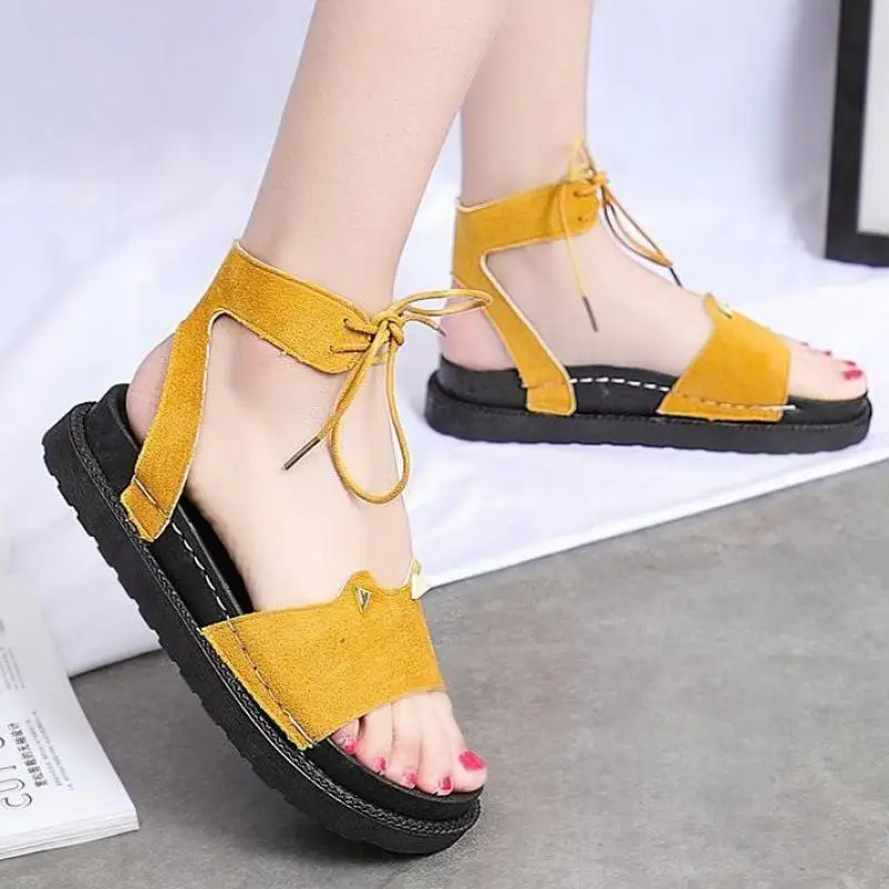 Woman Sandals Gladiator Ladies Ankle Platform Shoes Female Lace Up Fashion Chunky Open Toe Ytmtloy Rubber Sandalias Feminina
Woman Sandals Gladiator Ladies Ankle Platform Shoes Female Lace Up Fashion Chunky Open Toe Ytmtloy Rubber Sandalias Feminina