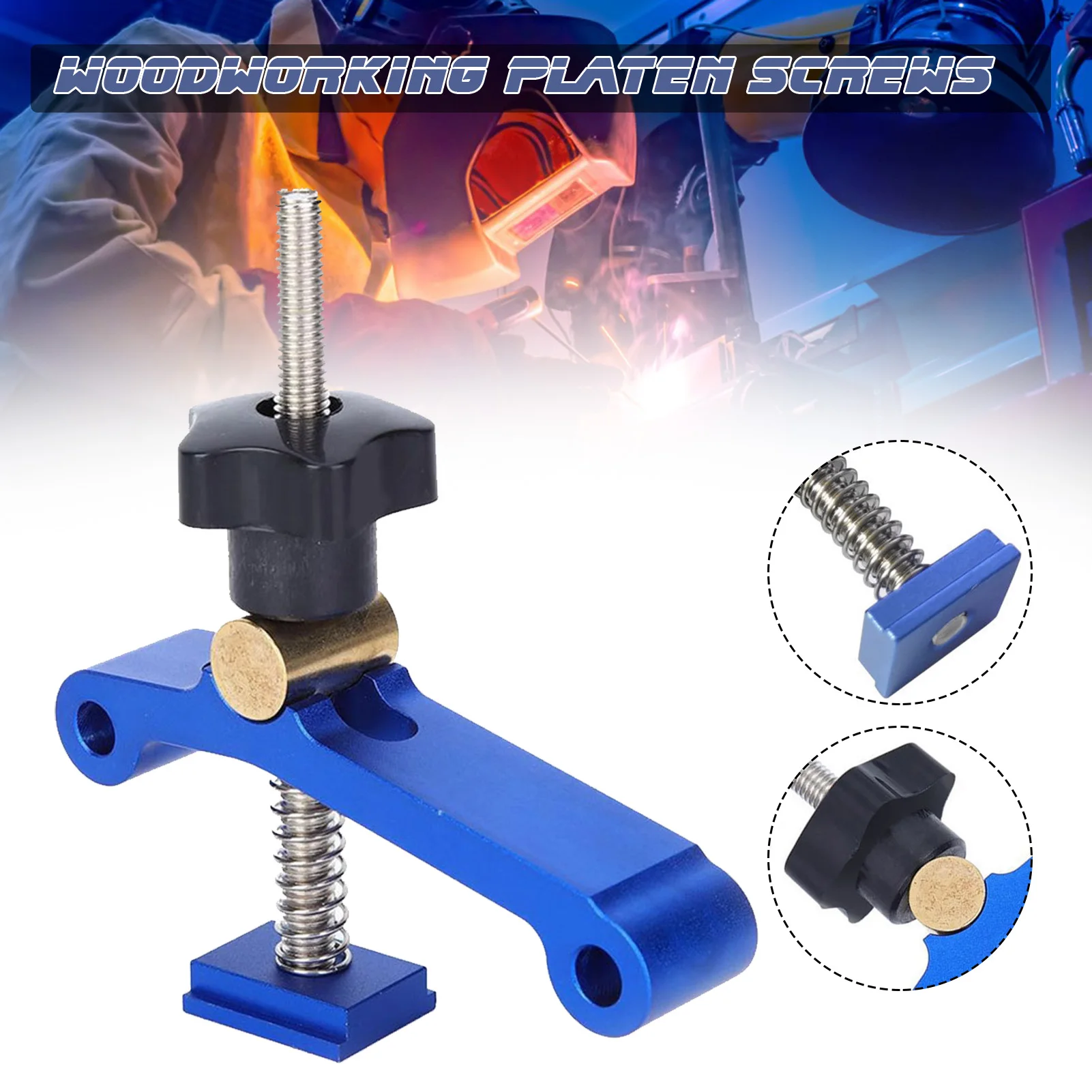 Т-образный зажим для блока, профессиональные универсальные зажимные блоки, пластина, торцевой направляющий винт, деревообрабатывающий инструмент, простой в эксплуатации, прочный J2Y 
Т-образный зажим для блока, профессиональные универсальные зажимные блоки, пластина, торцевой направляющий винт, деревообрабатывающий инструмент, простой в эксплуатации, прочный J2Y