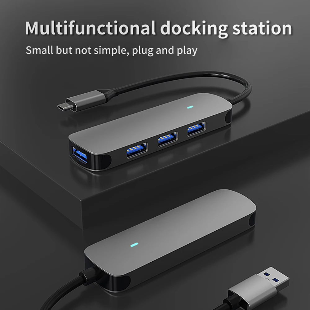 USB C-концентратор 3,0 Type C 3,1, 4 порта, мультиразветвитель, адаптер OTG для Lenovo, Xiaomi, Macbook Pro, 13, 15, Air Pro, компьютерные аксессуары для ПК
USB C-концентратор 3,0 Type C 3,1, 4 порта, мультиразветвитель, адаптер OTG для Lenovo, Xiaomi, Macbook Pro, 13, 15, Air Pro, компьютерные аксессуары для ПК