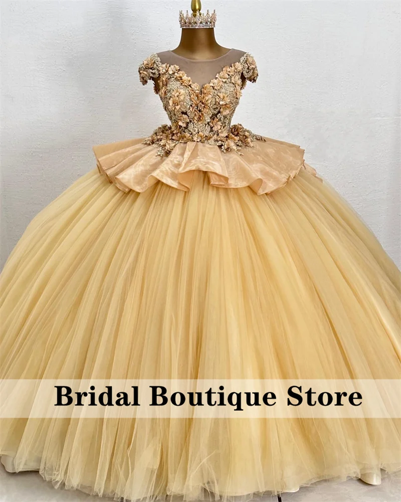 Flowers Princess Quinceanera Dress Ball Gown O-Neck Pearls Appliques Beading Sweet 15 Party Vestido De 15 Años Birthday Party
Flowers Princess Quinceanera Dress Ball Gown O-Neck Pearls Appliques Beading Sweet 15 Party Vestido De 15 Años Birthday Party