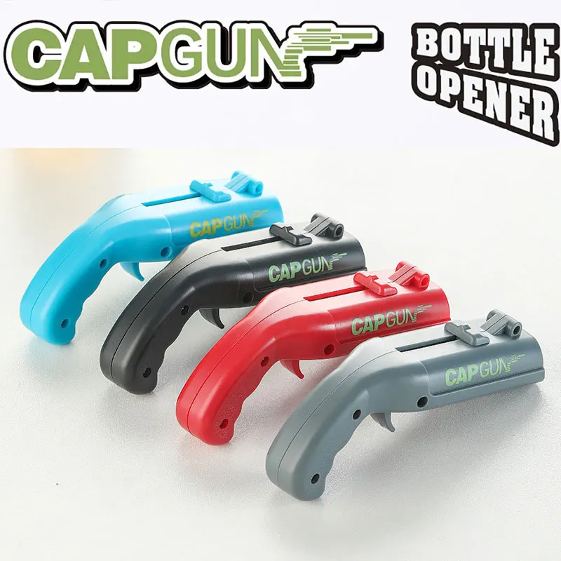Portable Wine Bottle Opener Creative Pistol Flying Cap Bottle Opener Shaped Shooter Game Toy Drink Wines Bar Tool Kitchen Gadget
Portable Wine Bottle Opener Creative Pistol Flying Cap Bottle Opener Shaped Shooter Game Toy Drink Wines Bar Tool Kitchen Gadget
