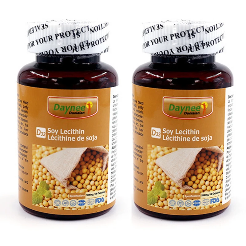 2 bottles of soy lecithin soft capsules with improved blood circulation and lipid-lowering health foods
2 bottles of soy lecithin soft capsules with improved blood circulation and lipid-lowering health foods