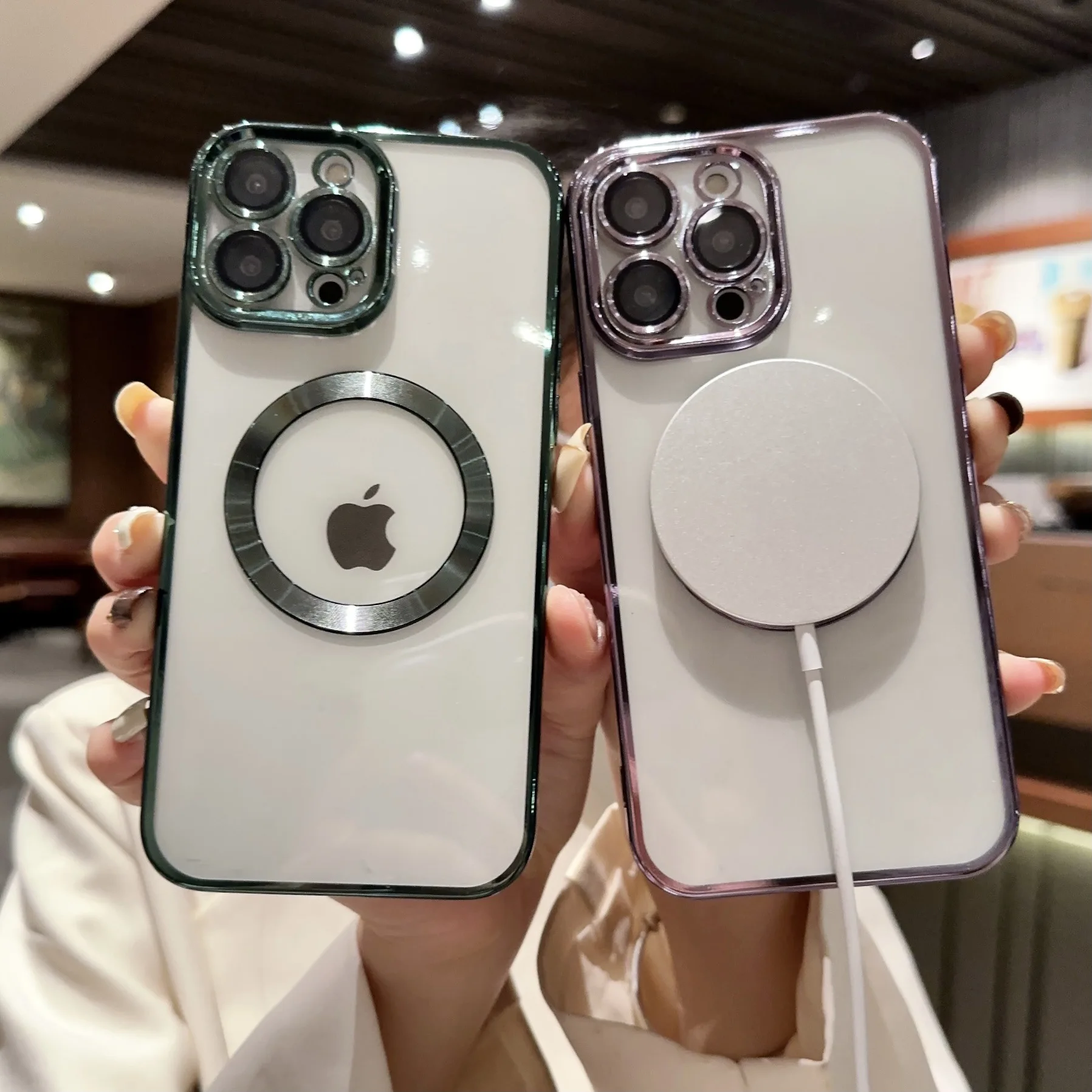 Clear Magnetic for Magsafe Wireless Charging Case For iPhone 14 13 12 Pro Max Bumper Shockproof Cover
Clear Magnetic for Magsafe Wireless Charging Case For iPhone 14 13 12 Pro Max Bumper Shockproof Cover