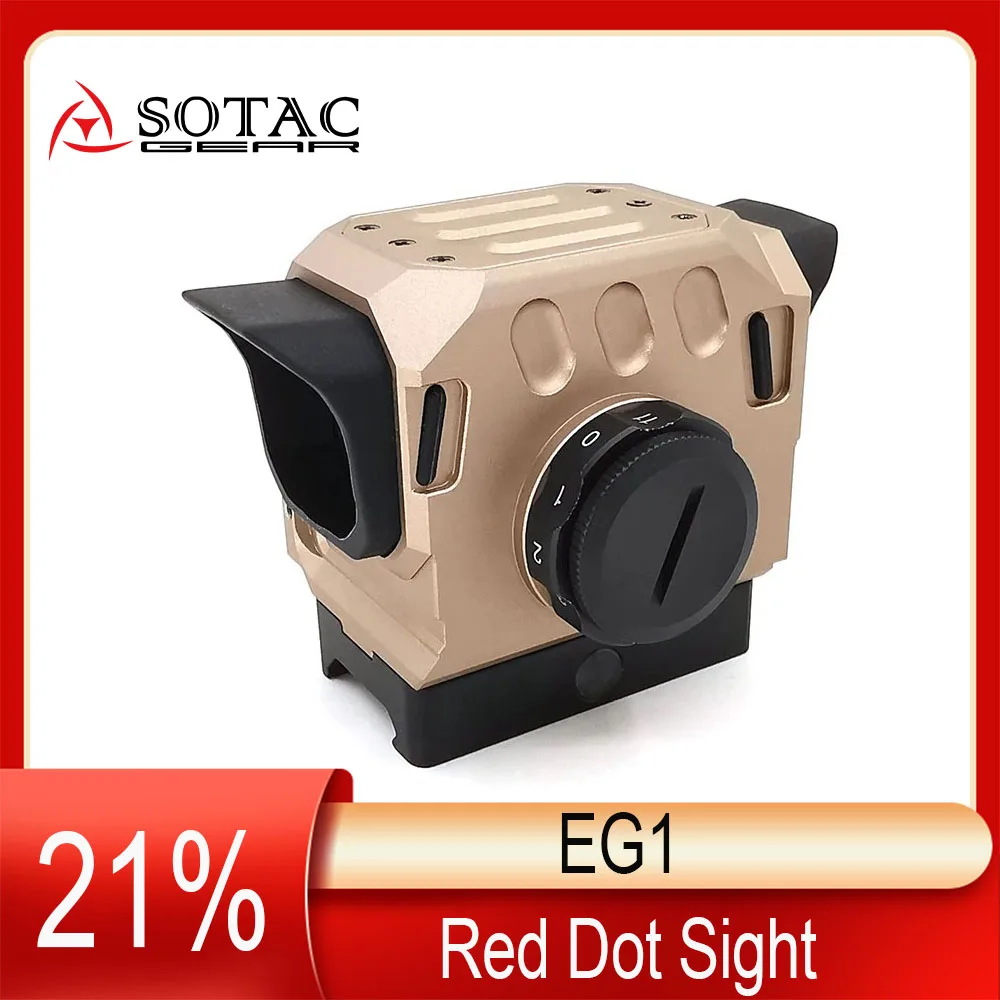 SOTAC-GEAR Optical EG1 Hunting Red Dot Sight Holographic Rifle Scope Tactical Reflex Sight Sunshade Clear Glass Scopes
SOTAC-GEAR Optical EG1 Hunting Red Dot Sight Holographic Rifle Scope Tactical Reflex Sight Sunshade Clear Glass Scopes