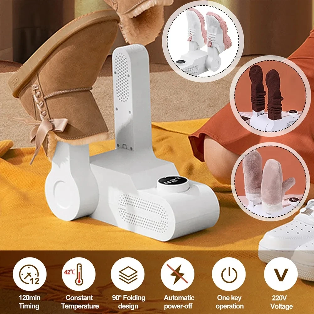 NEW Shoes Dryer Machine 42°c Smart Constant Temperature Fast Dryer Heater Deodorizer Dehumidifier Device Gloves Boots Drier
NEW Shoes Dryer Machine 42°c Smart Constant Temperature Fast Dryer Heater Deodorizer Dehumidifier Device Gloves Boots Drier