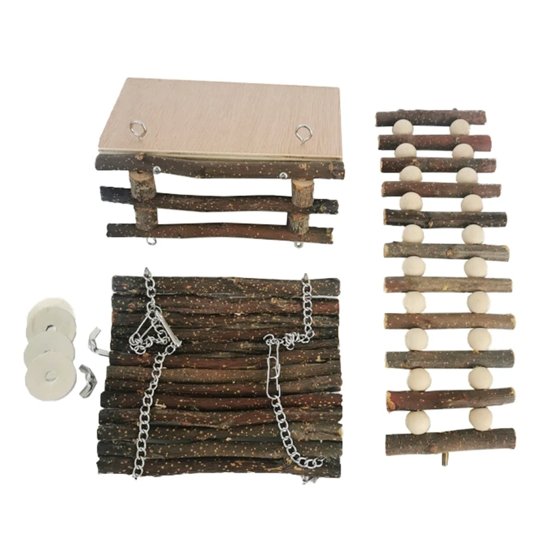 Furniture Hamster Wood Playground Activity Platform with Wooden Climbing Ladder Swing Hammock Chew Toy for rat Gerbil Small
Furniture Hamster Wood Playground Activity Platform with Wooden Climbing Ladder Swing Hammock Chew Toy for rat Gerbil Small
