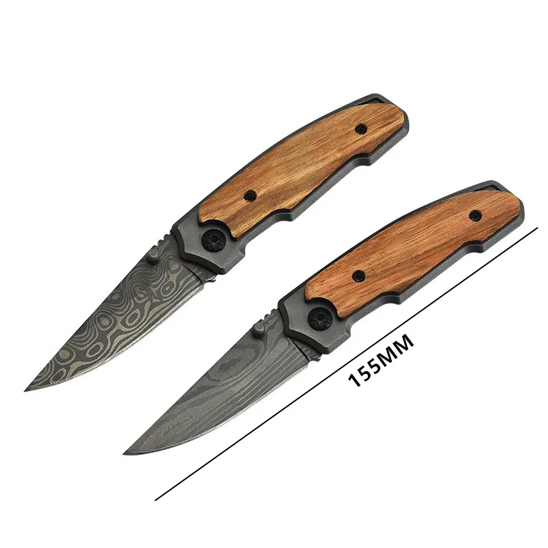 Outdoor Mini Folding Knife Damascus Pattern Camping Self-defense Mountaineering Portable Multi-purpose Fruit Knife Dropshiping
Outdoor Mini Folding Knife Damascus Pattern Camping Self-defense Mountaineering Portable Multi-purpose Fruit Knife Dropshiping