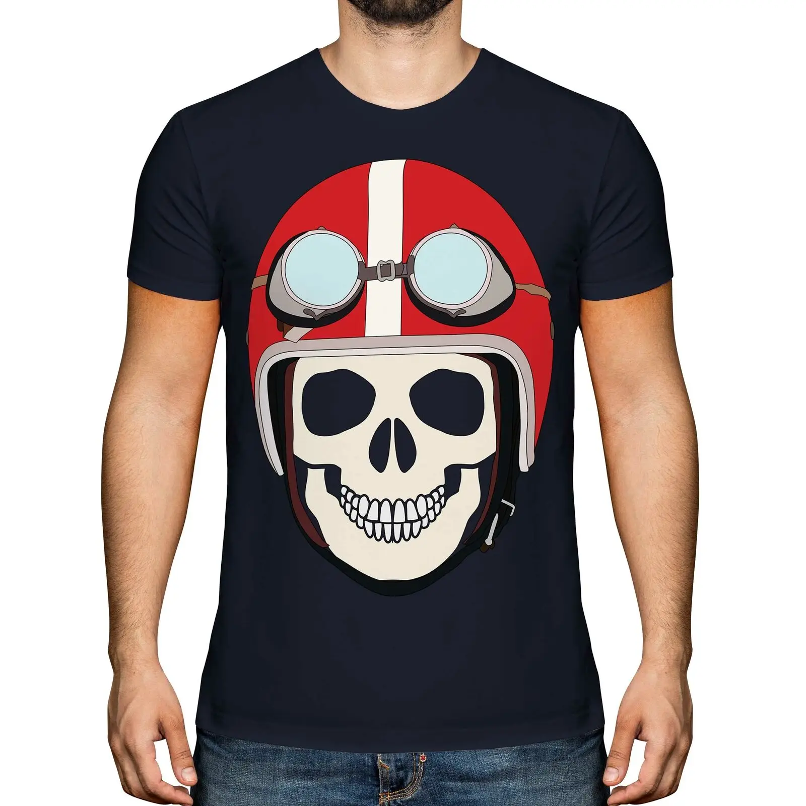 Cool Pilot Skull Graphic Men's Tshirt Tee Top Gift World War 2 Men's 100% Cotton Casual T-shirts Loose Top Size S-3XL
Cool Pilot Skull Graphic Men's Tshirt Tee Top Gift World War 2 Men's 100% Cotton Casual T-shirts Loose Top Size S-3XL