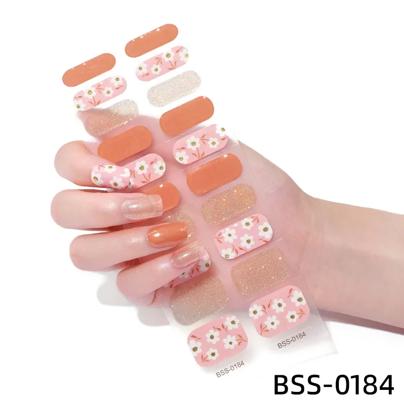 20PCS Semi Cured Gel Nail Stickers Set for UV Lamp Full Cover Manicure DIY Women Fashion Nail Art Decoration Gel Nail Patch 
20PCS Semi Cured Gel Nail Stickers Set for UV Lamp Full Cover Manicure DIY Women Fashion Nail Art Decoration Gel Nail Patch