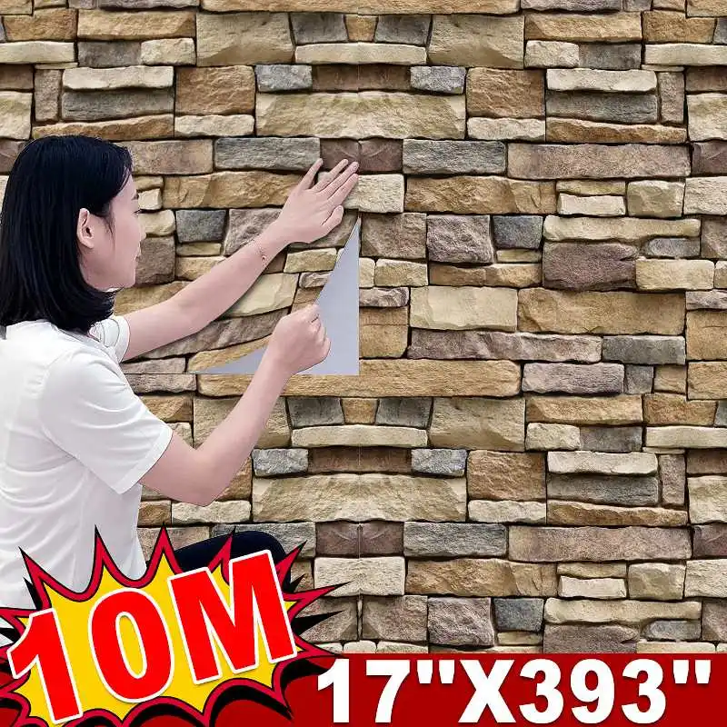 10M 3D Wall Self-adhesive Brick Wall Sticker Marble Pattern PVC Wallpaper For Bedroom Living Room Home Decoration Stickers
10M 3D Wall Self-adhesive Brick Wall Sticker Marble Pattern PVC Wallpaper For Bedroom Living Room Home Decoration Stickers