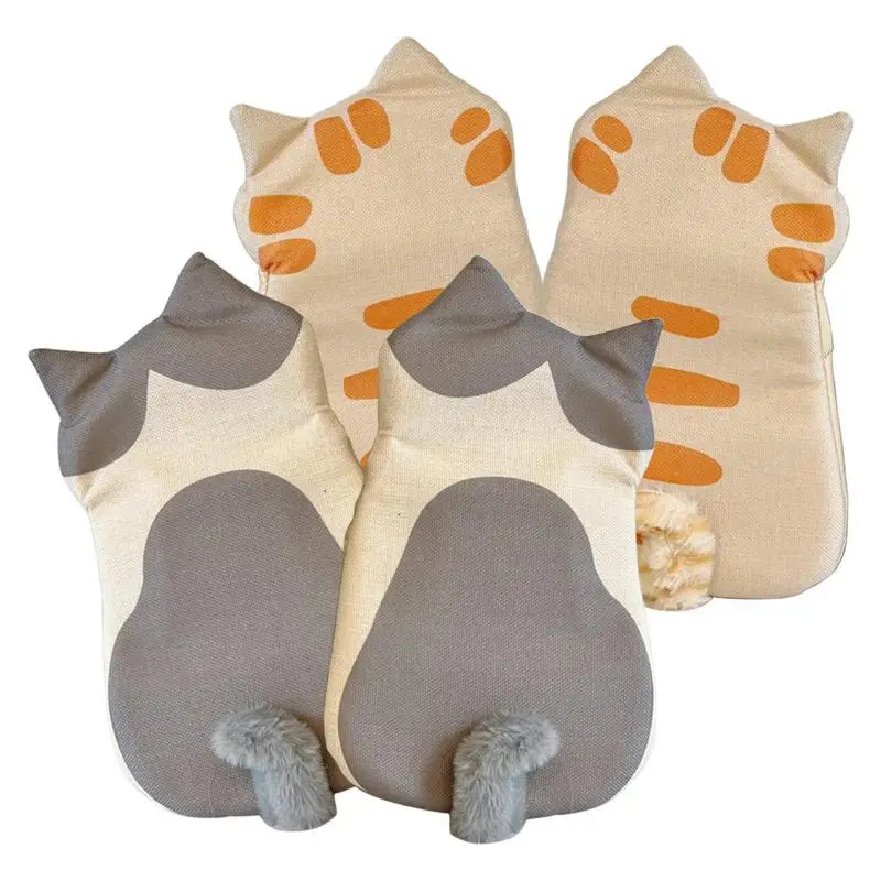 1 Pair Non-slip Kitchen Gloves Cartoon Cat Paws Oven Mitts Long Cotton Baking Insulation Gloves Microwave Heat Resistant
1 Pair Non-slip Kitchen Gloves Cartoon Cat Paws Oven Mitts Long Cotton Baking Insulation Gloves Microwave Heat Resistant