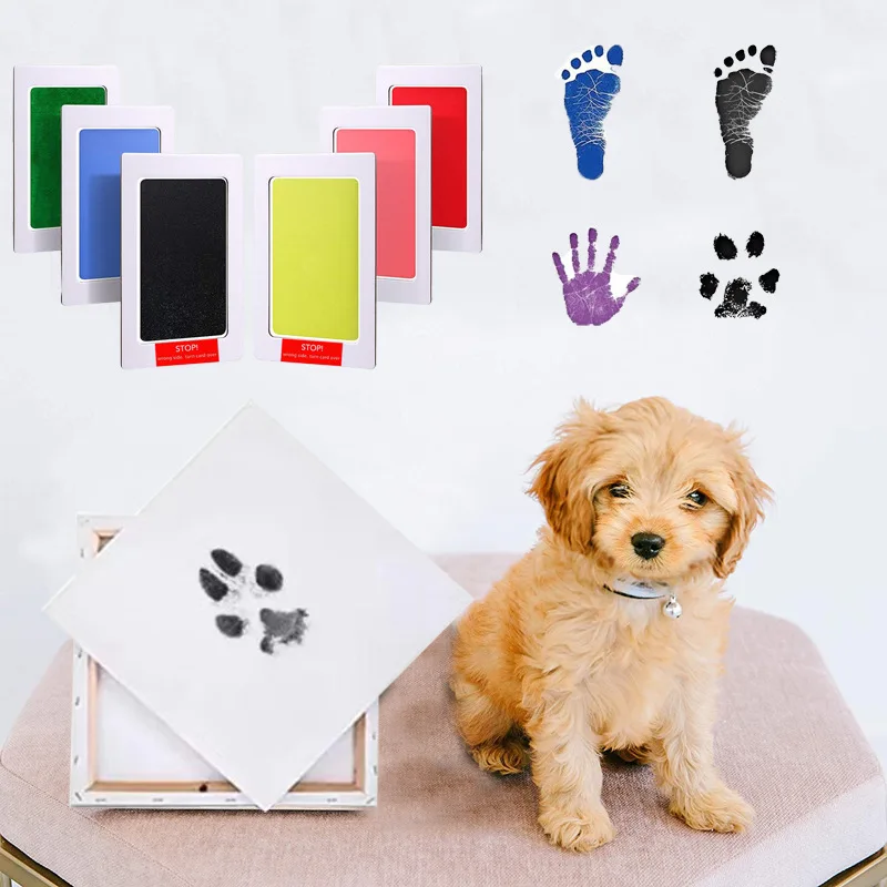 

Large Baby Pad Footprint Handprint Pad Christmas Souvenirs Set Cat Accessories Contactless Stamp Pet Dog Paw Pet Print Dog