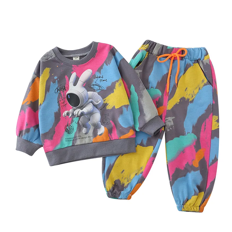 Children's cartoon space rabbit clothing set spring autumn 2022 boys girls sports t-shirts pants 2pcs outfit kids casual clothes
Children's cartoon space rabbit clothing set spring autumn 2022 boys girls sports t-shirts pants 2pcs outfit kids casual clothes