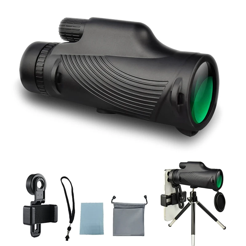 Monocular Telescope,12X50 Monoculars For Adults Kid,Monocular Telescope With Smartphone Holder&Tripod For Bird Watching 
Monocular Telescope,12X50 Monoculars For Adults Kid,Monocular Telescope With Smartphone Holder&Tripod For Bird Watching