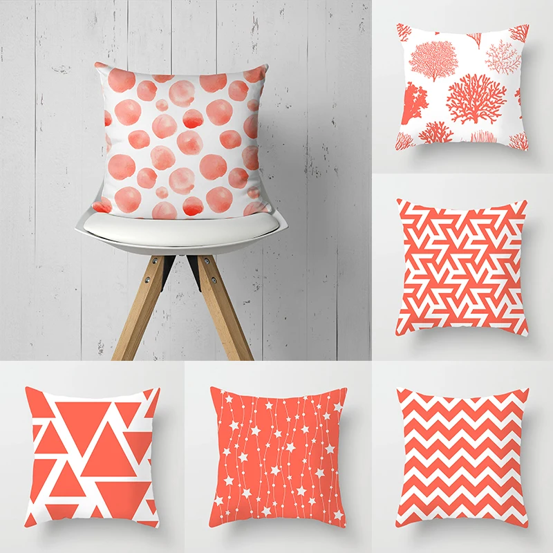 Living Coral Color Throw Pillow Case Geometry Circle Starfish Cushion Covers for Home Sofa Chair Decorative Pillowcases Set
Living Coral Color Throw Pillow Case Geometry Circle Starfish Cushion Covers for Home Sofa Chair Decorative Pillowcases Set