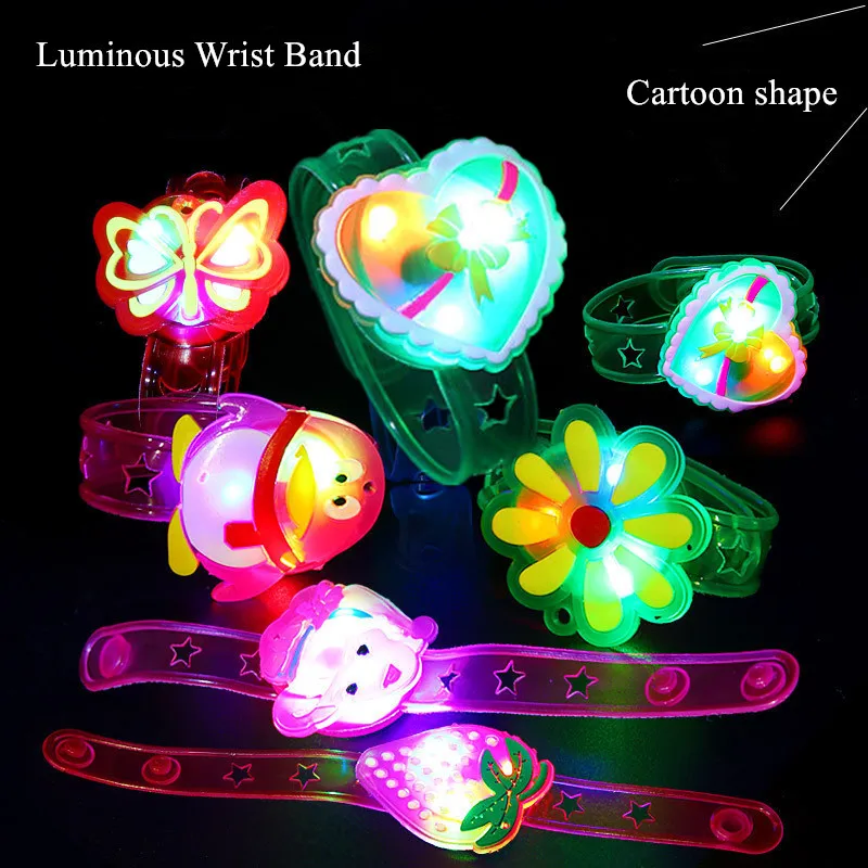 Luminous Wrist Band Soft Flash Bracelet Luminous watch LED Cartoon Lights Glow For christmas party Children toys
Luminous Wrist Band Soft Flash Bracelet Luminous watch LED Cartoon Lights Glow For christmas party Children toys
