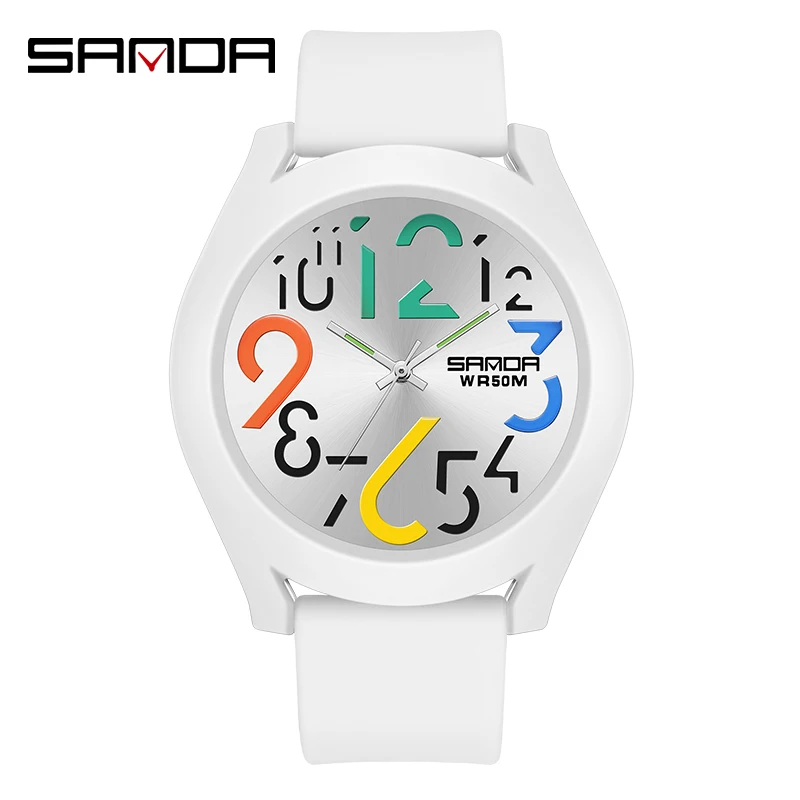 SANDA Top Men Tide Watch Silicone Strap Waterproof Watch Creative Simple Girls Watch 2023 New Fashion White Casual Quartz Clock
SANDA Top Men Tide Watch Silicone Strap Waterproof Watch Creative Simple Girls Watch 2023 New Fashion White Casual Quartz Clock