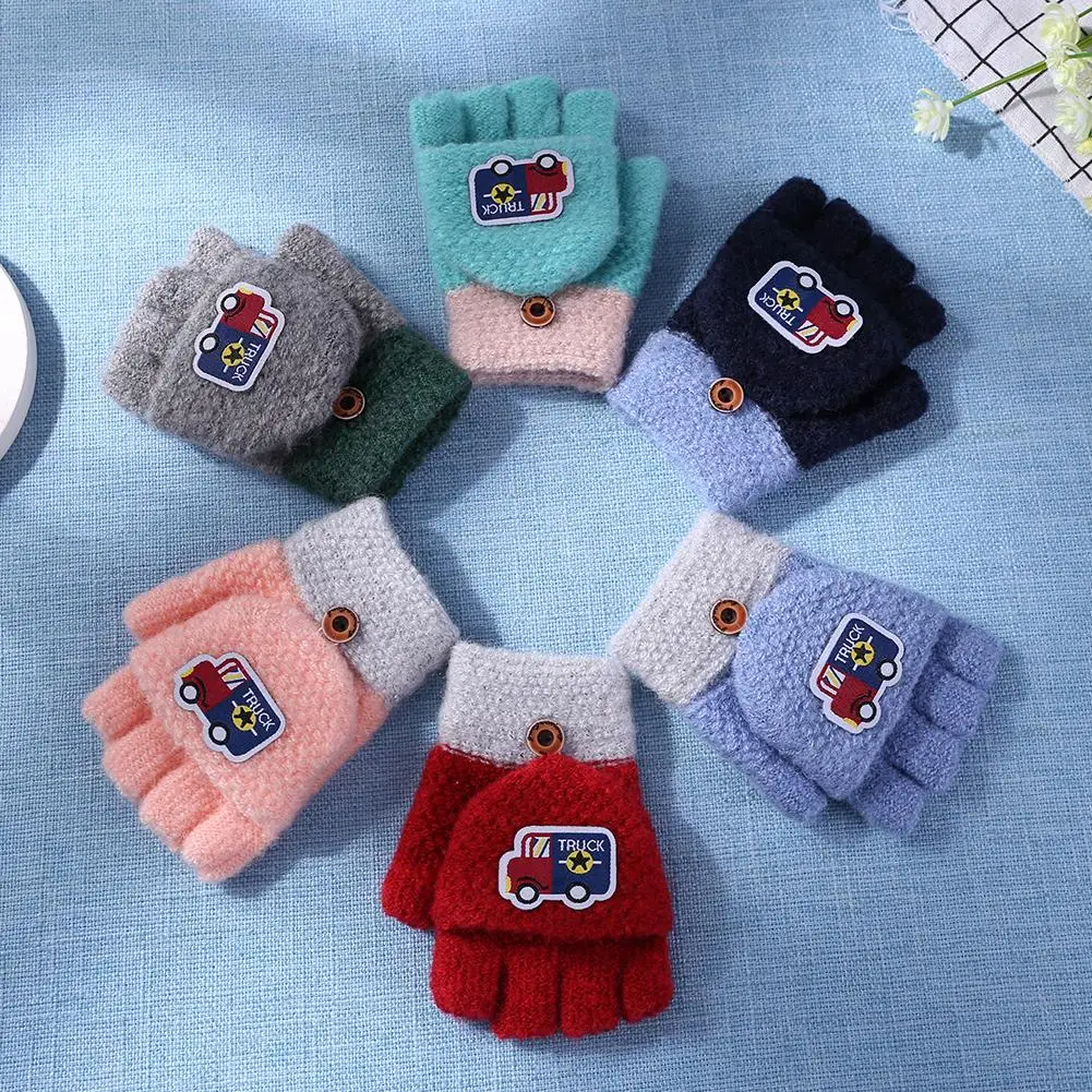 1 Pair Winter Flip Knitted Gloves Children Hot Selling Comfortable Personality Simplicity Outdoor Riding Gloves Hand Muff
1 Pair Winter Flip Knitted Gloves Children Hot Selling Comfortable Personality Simplicity Outdoor Riding Gloves Hand Muff