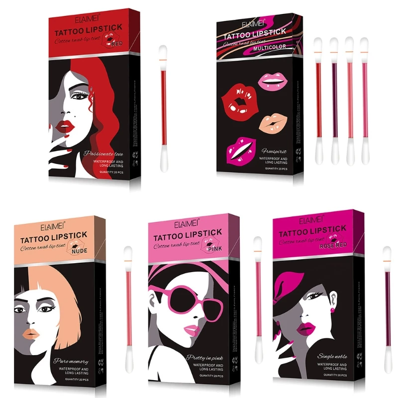 20pcs Cigarette Lipstick Cotton Swab Long Lasting Waterproof Disposable Portable Lipsticks Moisturizing
20pcs Cigarette Lipstick Cotton Swab Long Lasting Waterproof Disposable Portable Lipsticks Moisturizing