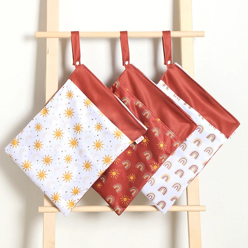 30*40cm Baby Cloth Diaper Bag Stroller Hanging Bag Zippered Two Pockets Waterproof Wet Dry Bag Reusable Travel Storage Bag
30*40cm Baby Cloth Diaper Bag Stroller Hanging Bag Zippered Two Pockets Waterproof Wet Dry Bag Reusable Travel Storage Bag