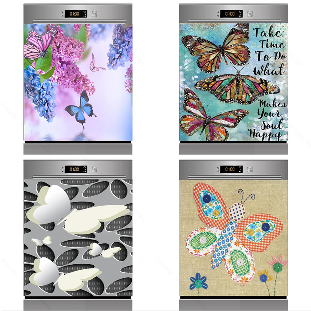 3D Art Colorful Large Butterfly SelfAdhesive Dishwasher Refrigerator Freeze Sticker Kid's Art Fridge Door Cover Girls Wallpaper
3D Art Colorful Large Butterfly SelfAdhesive Dishwasher Refrigerator Freeze Sticker Kid's Art Fridge Door Cover Girls Wallpaper