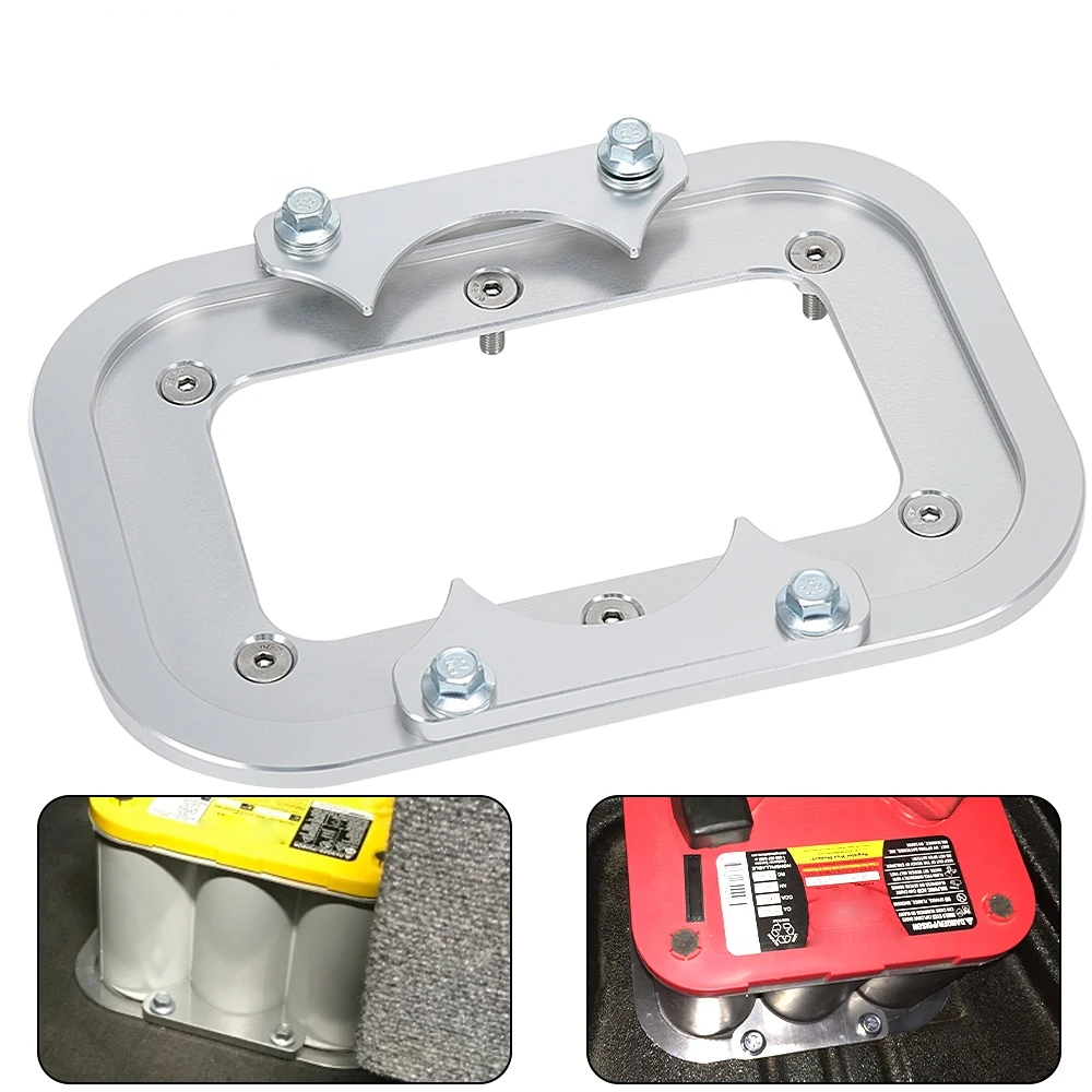 Billet Aluminum Alloy Battery Relocation Tray Hold Down Mount For Optima Battery Yellow Blue Red Top 34 34/78 D34 D34/78 34M
Billet Aluminum Alloy Battery Relocation Tray Hold Down Mount For Optima Battery Yellow Blue Red Top 34 34/78 D34 D34/78 34M
