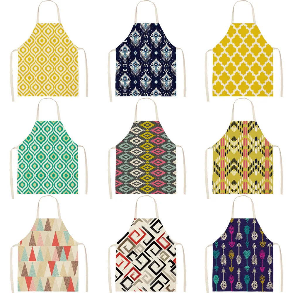 Geometric Pattern Apron Linen Children Adults Wave Triangle Nordic Sweet Apron for Home Kitchen Cooking Baking 55x68cm
Geometric Pattern Apron Linen Children Adults Wave Triangle Nordic Sweet Apron for Home Kitchen Cooking Baking 55x68cm