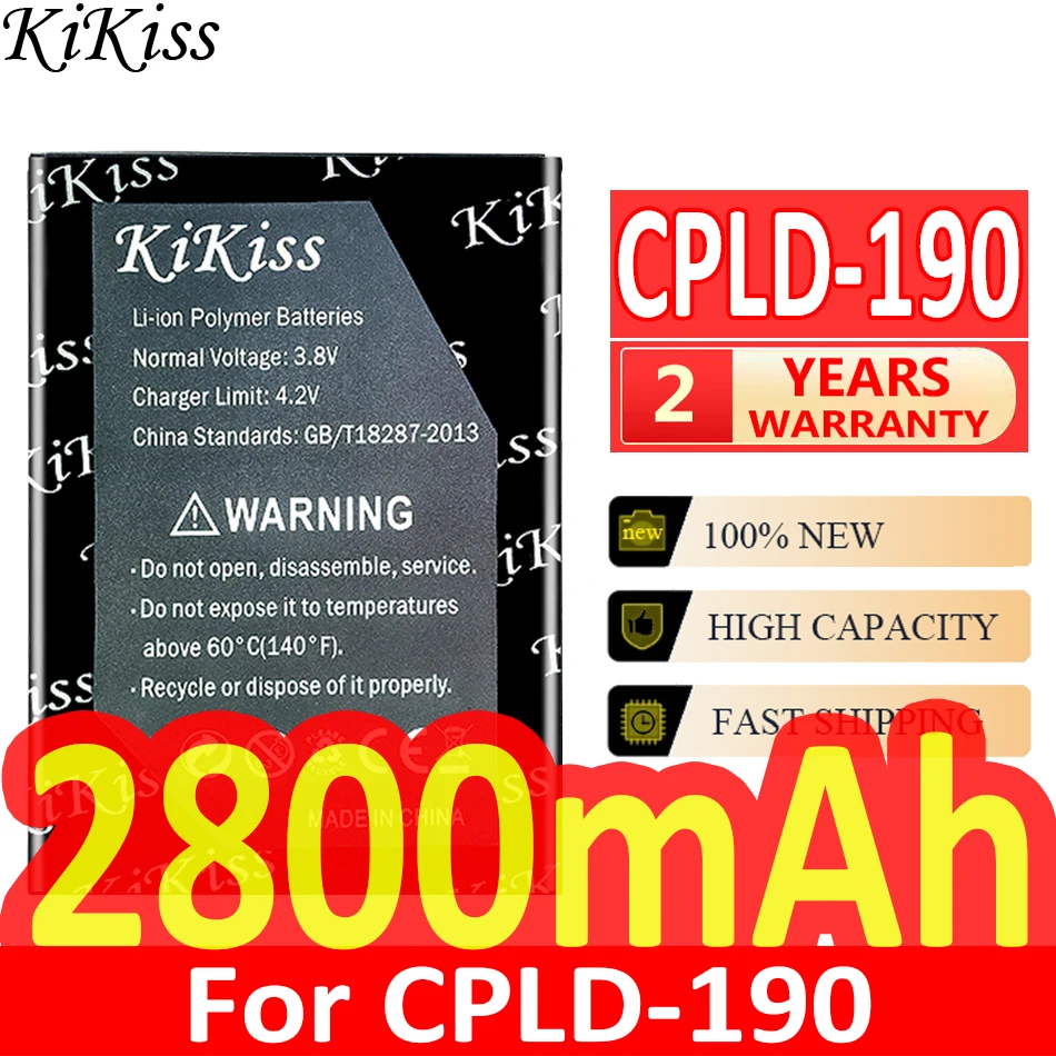 

KiKiss Powerful Battery CPLD190 CPLD 190 2800mAh for Coolpad CPLD-190 N3 N 3 1841-C0 Batteries