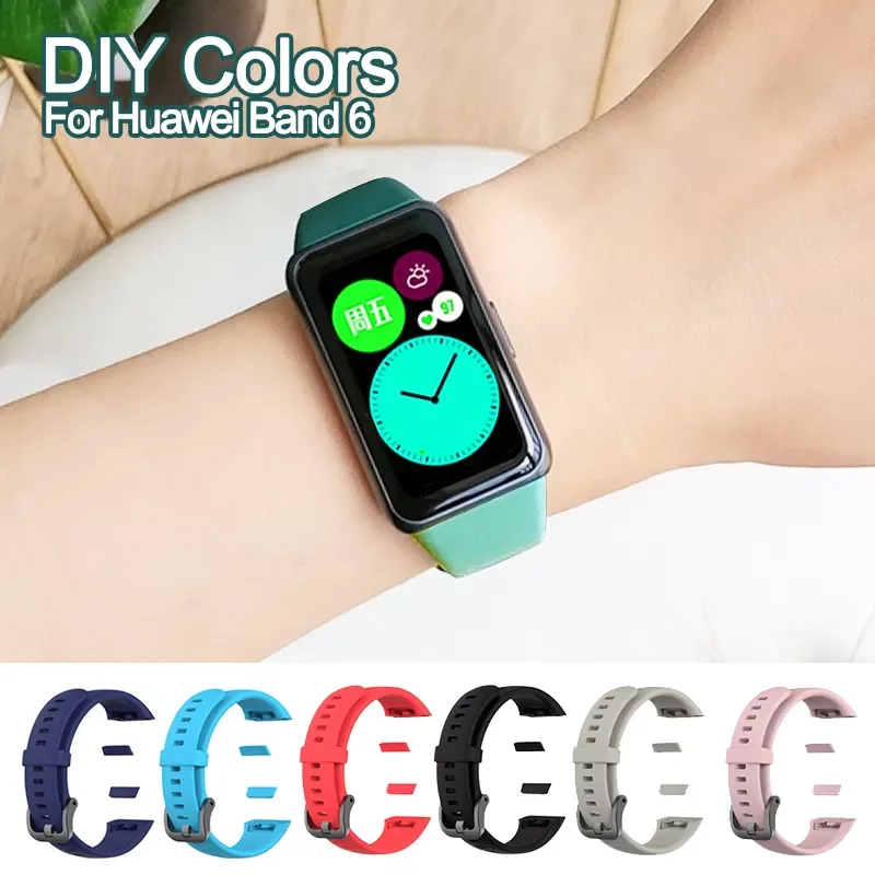 Silicone Strap For Huawei Band 6/6 Pro With Screen Protector film smart watchband Replacement Bracelet For Honor Band 6 Straps
Silicone Strap For Huawei Band 6/6 Pro With Screen Protector film smart watchband Replacement Bracelet For Honor Band 6 Straps