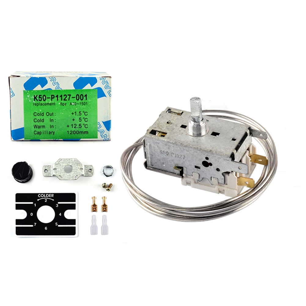 K50 Refrigerator Thermostat 3 Pins 220V-250V Universal Fridge Freezer Thermostat Temperature Controller
K50 Refrigerator Thermostat 3 Pins 220V-250V Universal Fridge Freezer Thermostat Temperature Controller