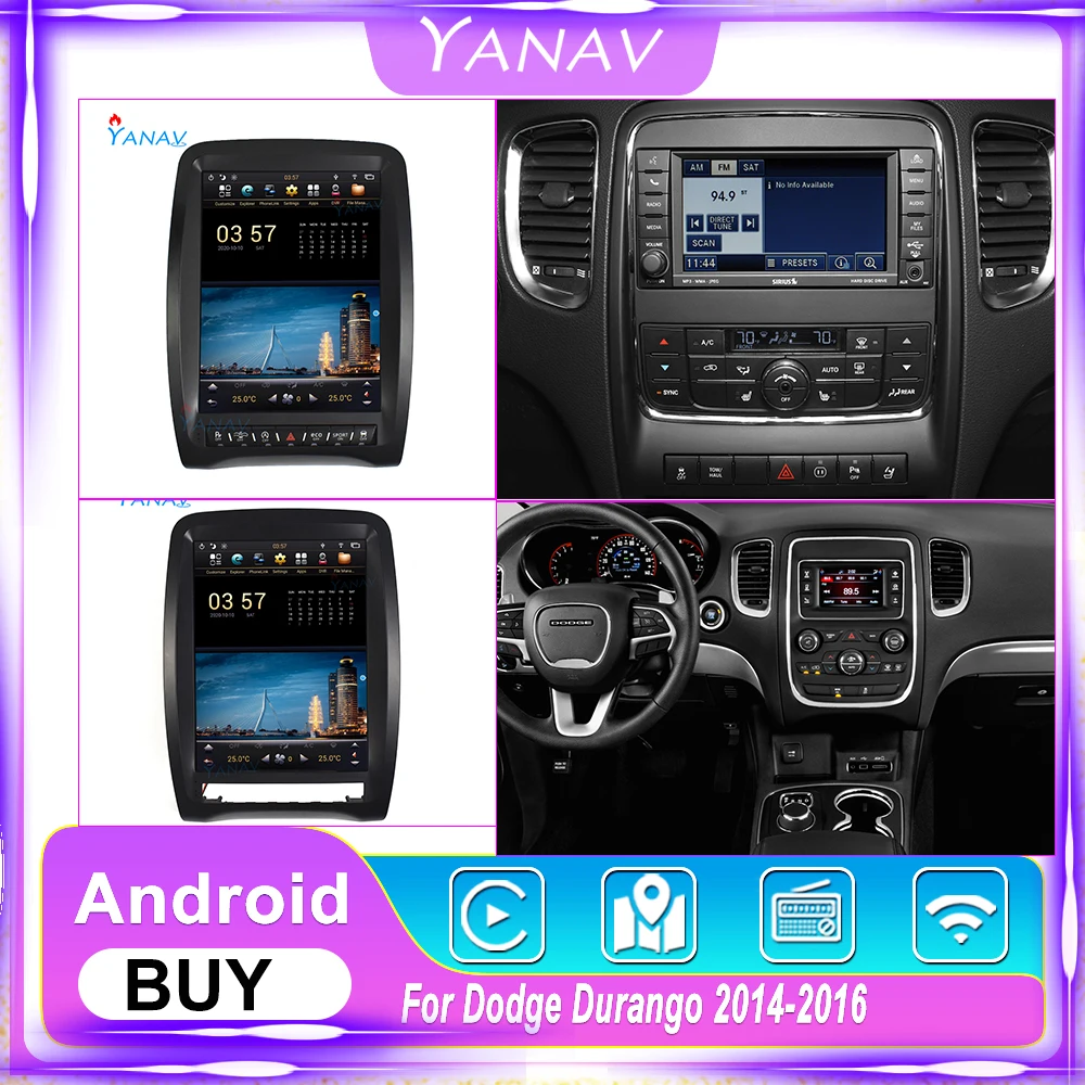 12.1 Inch Tesla Style For Dodge Durango 2014-2016 Android Multimedia Car Radio GPS Navigation Stereo Player 2 din Head Unit
12.1 Inch Tesla Style For Dodge Durango 2014-2016 Android Multimedia Car Radio GPS Navigation Stereo Player 2 din Head Unit