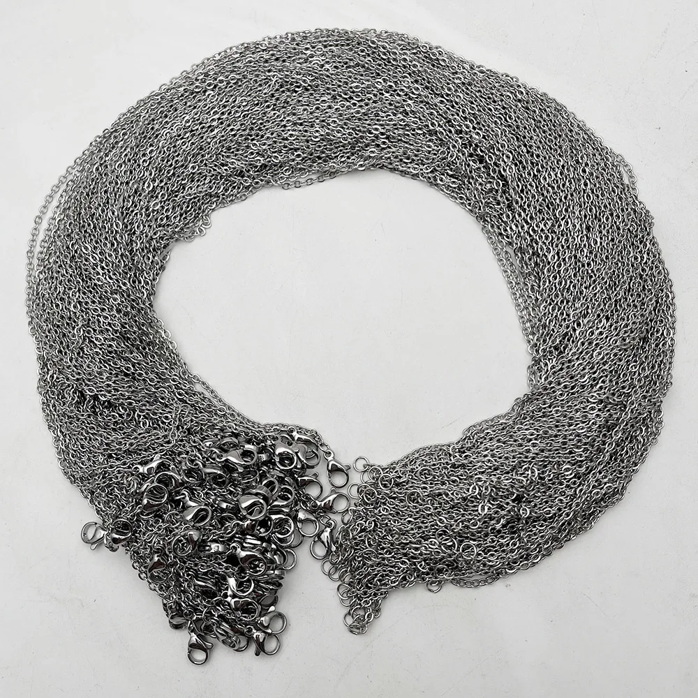 fashion 2MM jewelry 41cm 45cm 50cm 60cm stainless steel cords chain Necklace lanyard pendant good clasp lobster clasp 100pcs/lot
fashion 2MM jewelry 41cm 45cm 50cm 60cm stainless steel cords chain Necklace lanyard pendant good clasp lobster clasp 100pcs/lot