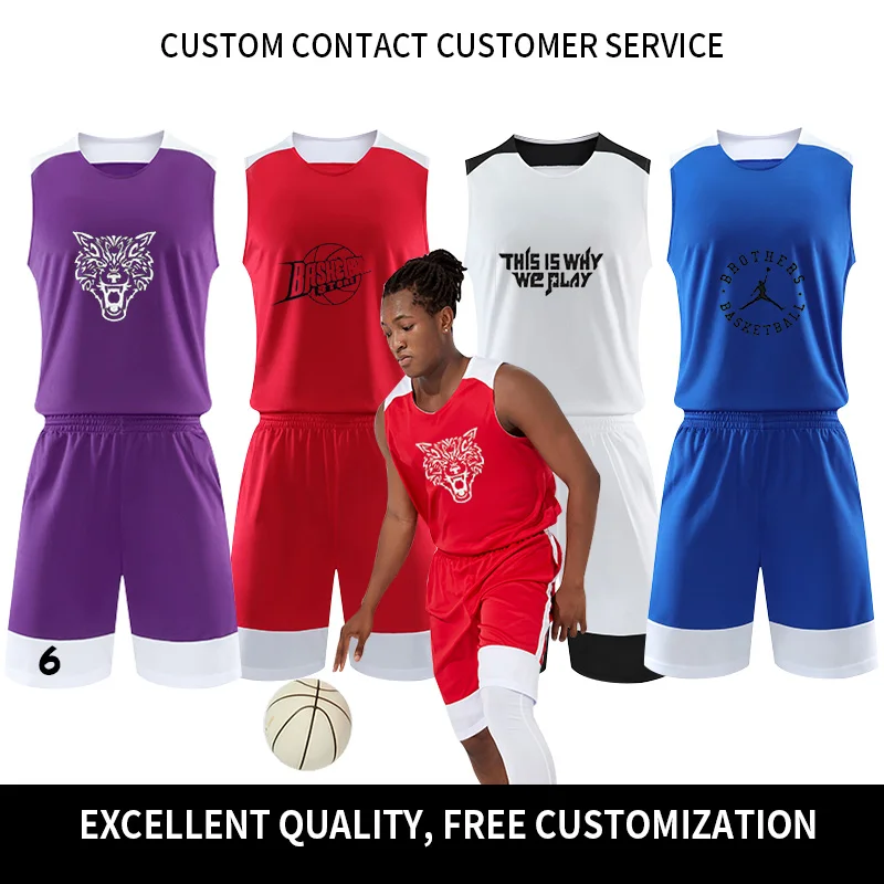 Men's Basketball Uniform Set Customized Jersey Shirt Kids Basketball Sleeveless Shorts Vest Training Sportswear Two pcs
Men's Basketball Uniform Set Customized Jersey Shirt Kids Basketball Sleeveless Shorts Vest Training Sportswear Two pcs