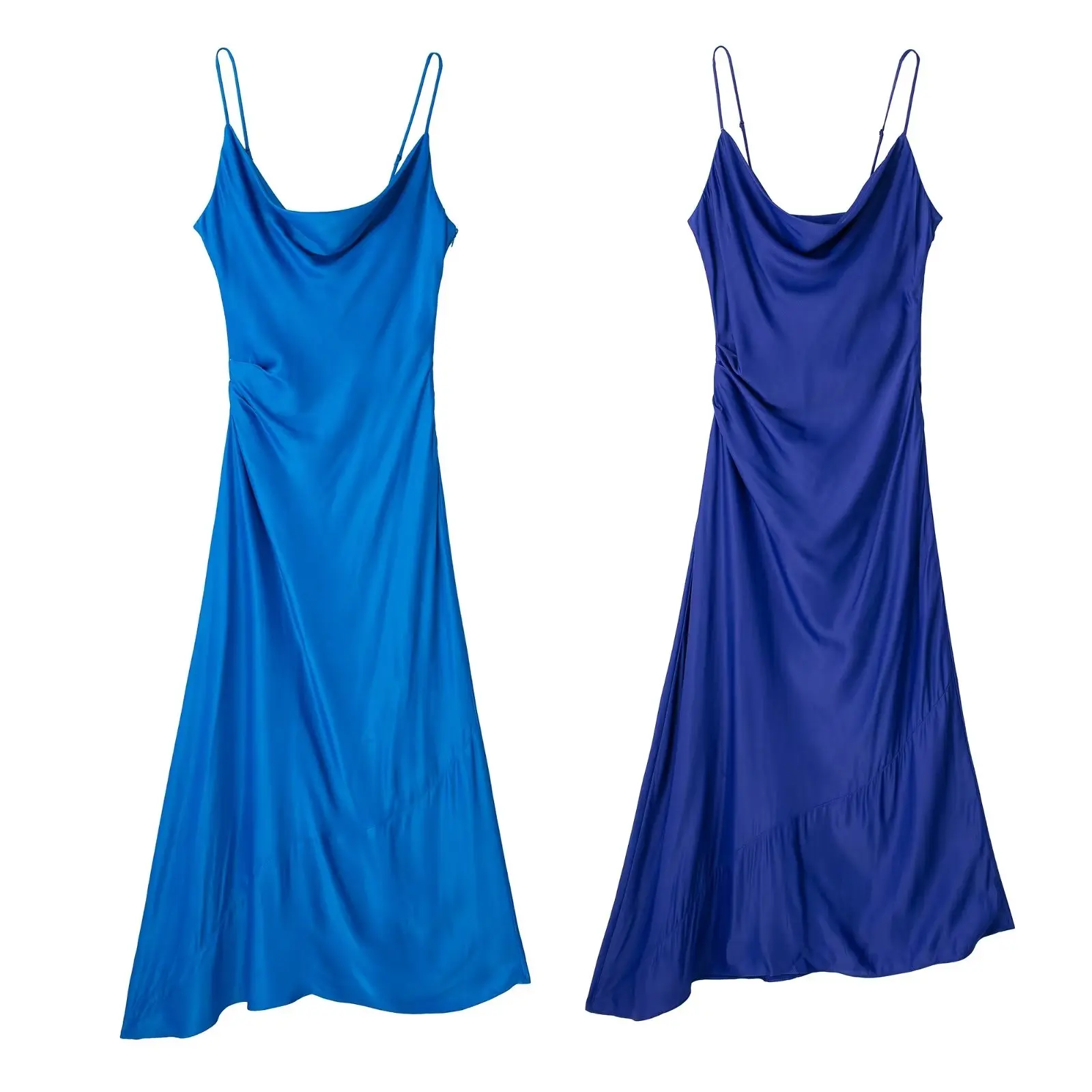 Women 2023 New Chic Fashion Summer Satin Texture Midi Dress Vintage Backless Thin Straps Female Dresses Mujer
Women 2023 New Chic Fashion Summer Satin Texture Midi Dress Vintage Backless Thin Straps Female Dresses Mujer